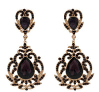 Drops - Large Crown Rococo Crystal Double Drop