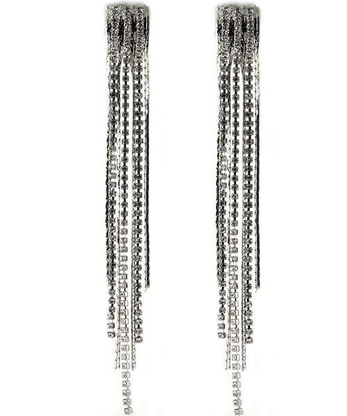 Drops - Platinum Waterfall Crystal Chandelier Dangle Drop