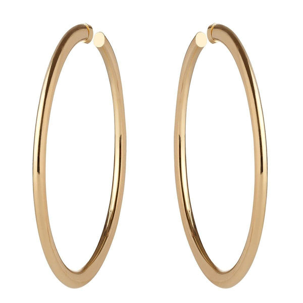 Hoops - Medium Simple Gold Hoop