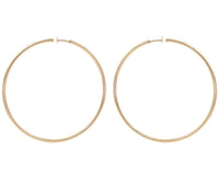 Hoops - Medium Simple Gold Hoop