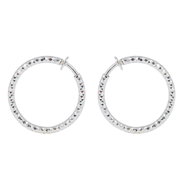 Hoops - Simple Silver Hoop