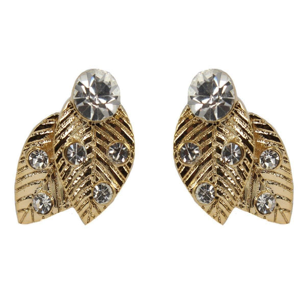 Studs - Autumn Crystal Leaf Stud