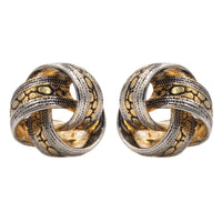 Studs - Classic Gold/Silver Celtic Design Love Knot Stud