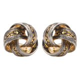 Studs - Classic Gold/Silver Celtic Design Love Knot Stud