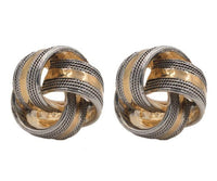 Studs - Classic Gold/Silver Celtic Design Love Knot Stud