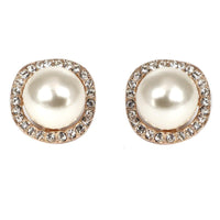 Studs - Classic Round Swarovski Crystal Pearl Stud