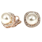 Studs - Classic Round Swarovski Crystal Pearl Stud