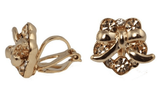 Studs - Gold Garland Crystal Bow Stud