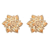 Studs - Large Colored Flower Cocktail Stud