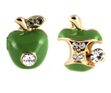 Studs - Swarovski Crystal Apple Eaten Stud Set